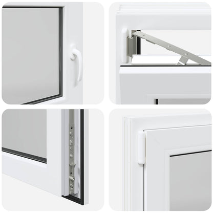 Finestra per Soffitta RISOR 120 x 60 cm PVC e Vetro Bianco | homemem39