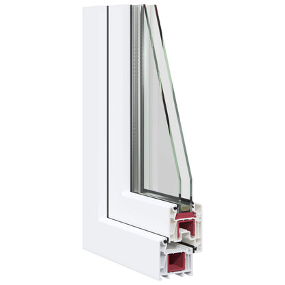 Finestra per Soffitta RISOR 120 x 60 cm PVC e Vetro Bianco | homemem39