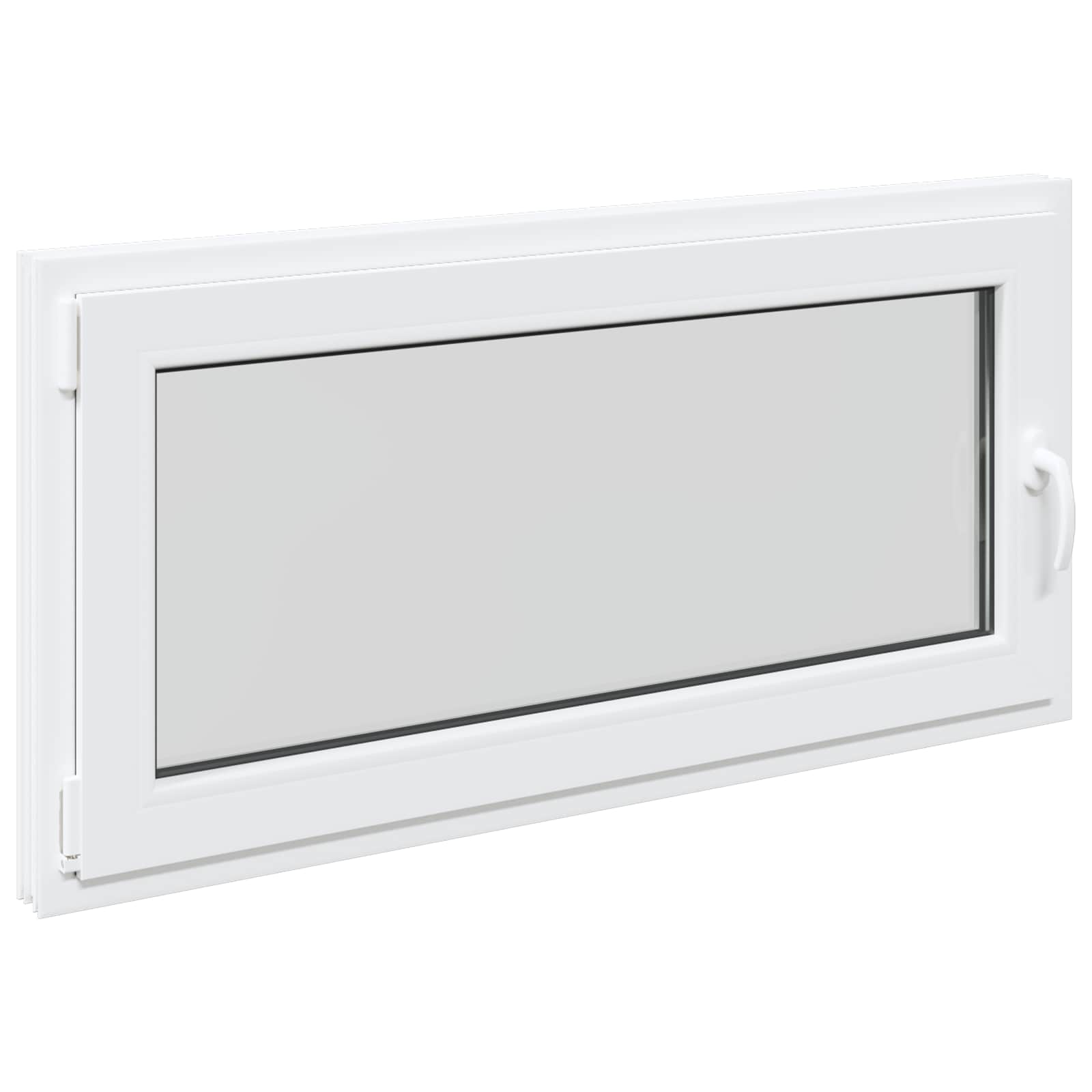 Finestra per Soffitta RISOR 120 x 60 cm PVC e Vetro Bianco | homemem39