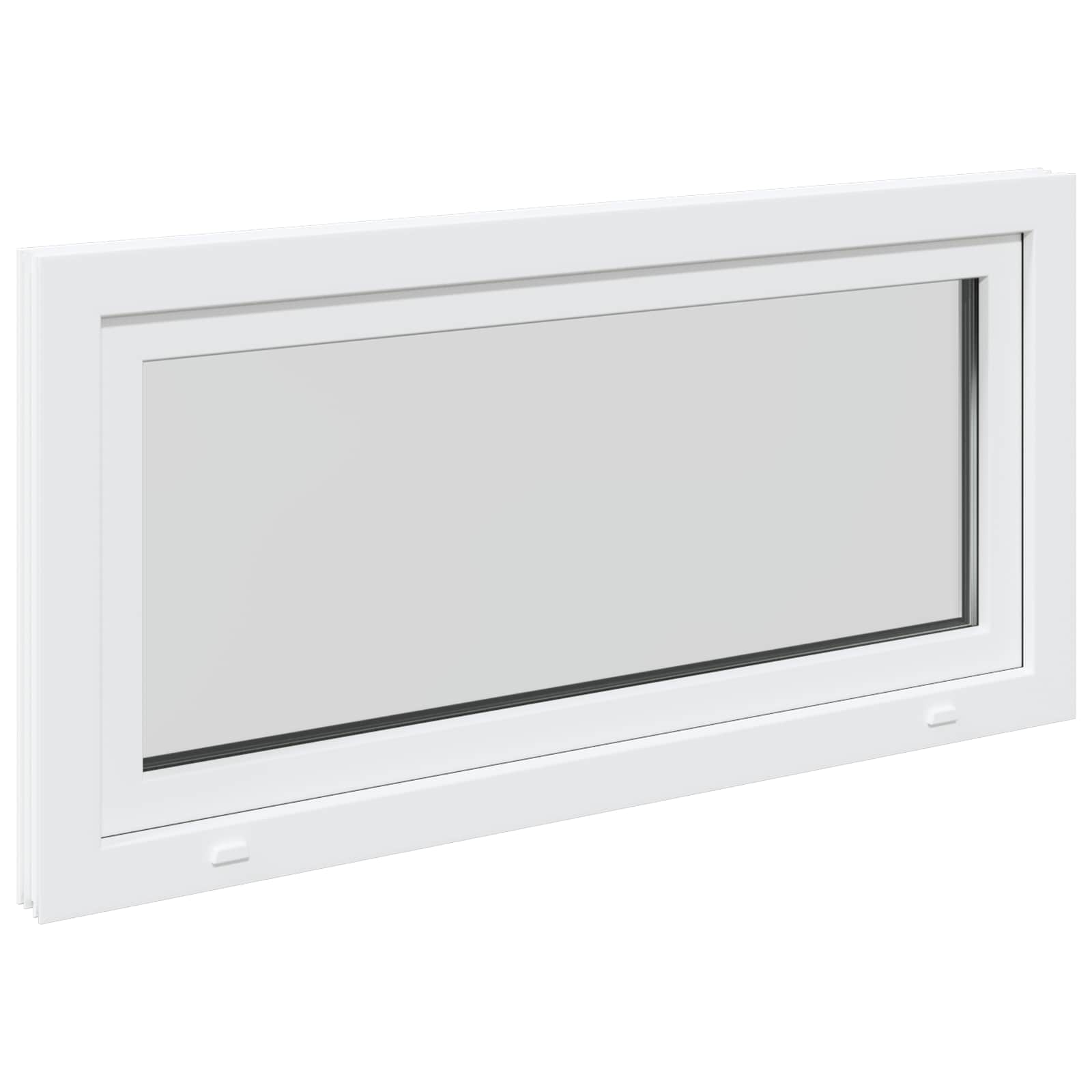 Finestra per Soffitta RISOR 120 x 60 cm PVC e Vetro Bianco | homemem39