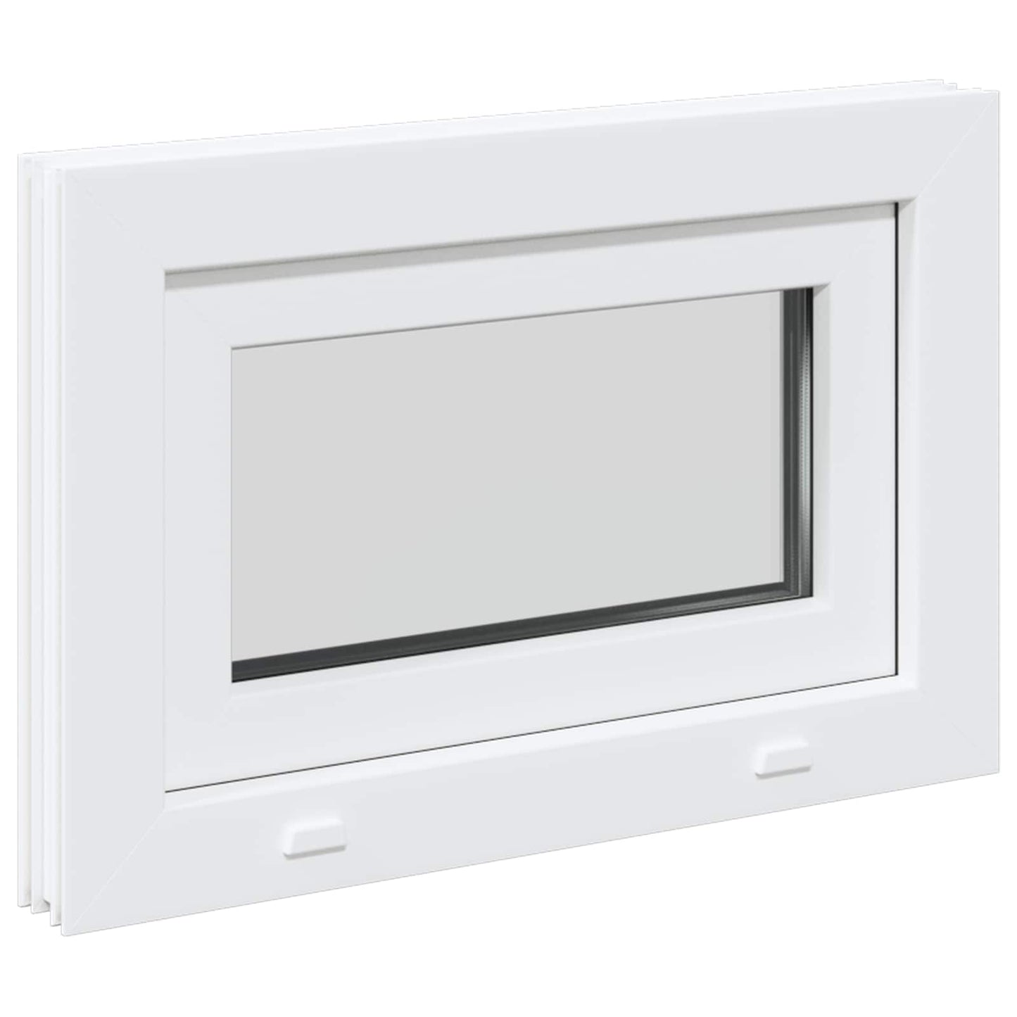 Finestra per Soffitta RISOR 60 x 40 cm PVC e Vetro Bianco | homemem39