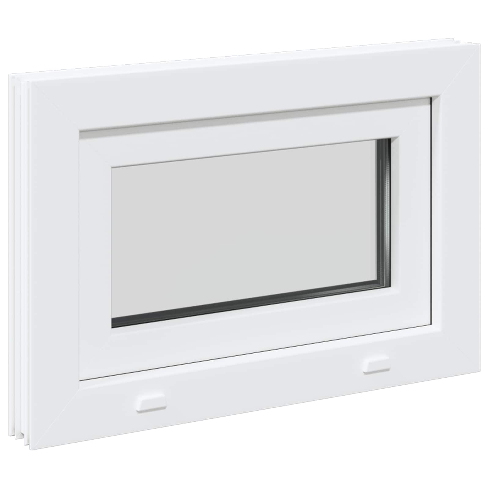 Finestra per Soffitta RISOR 60 x 40 cm PVC e Vetro Bianco | homemem39