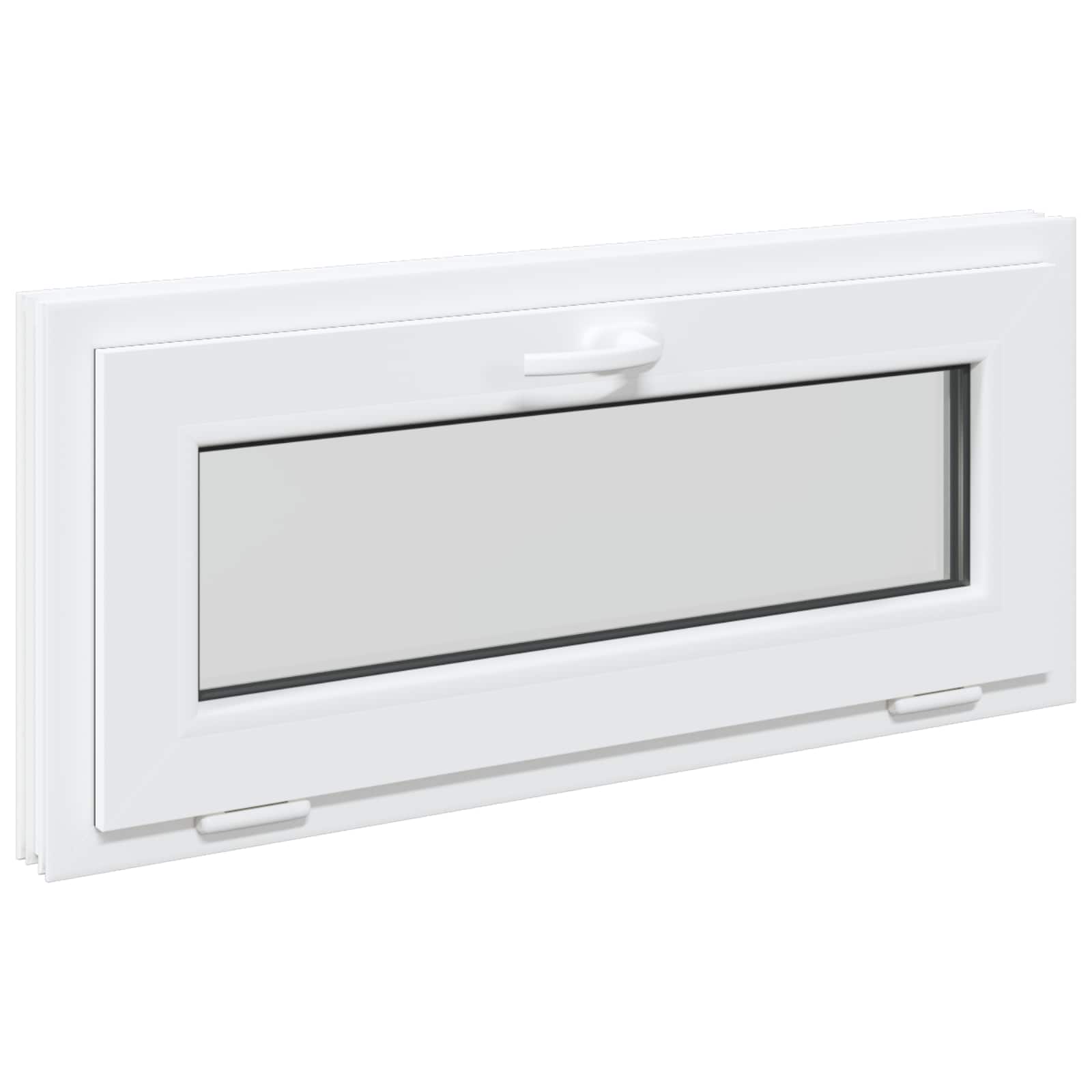 Finestra per Soffitta RISOR 90 x 40 cm PVC e Vetro Bianco | homemem39
