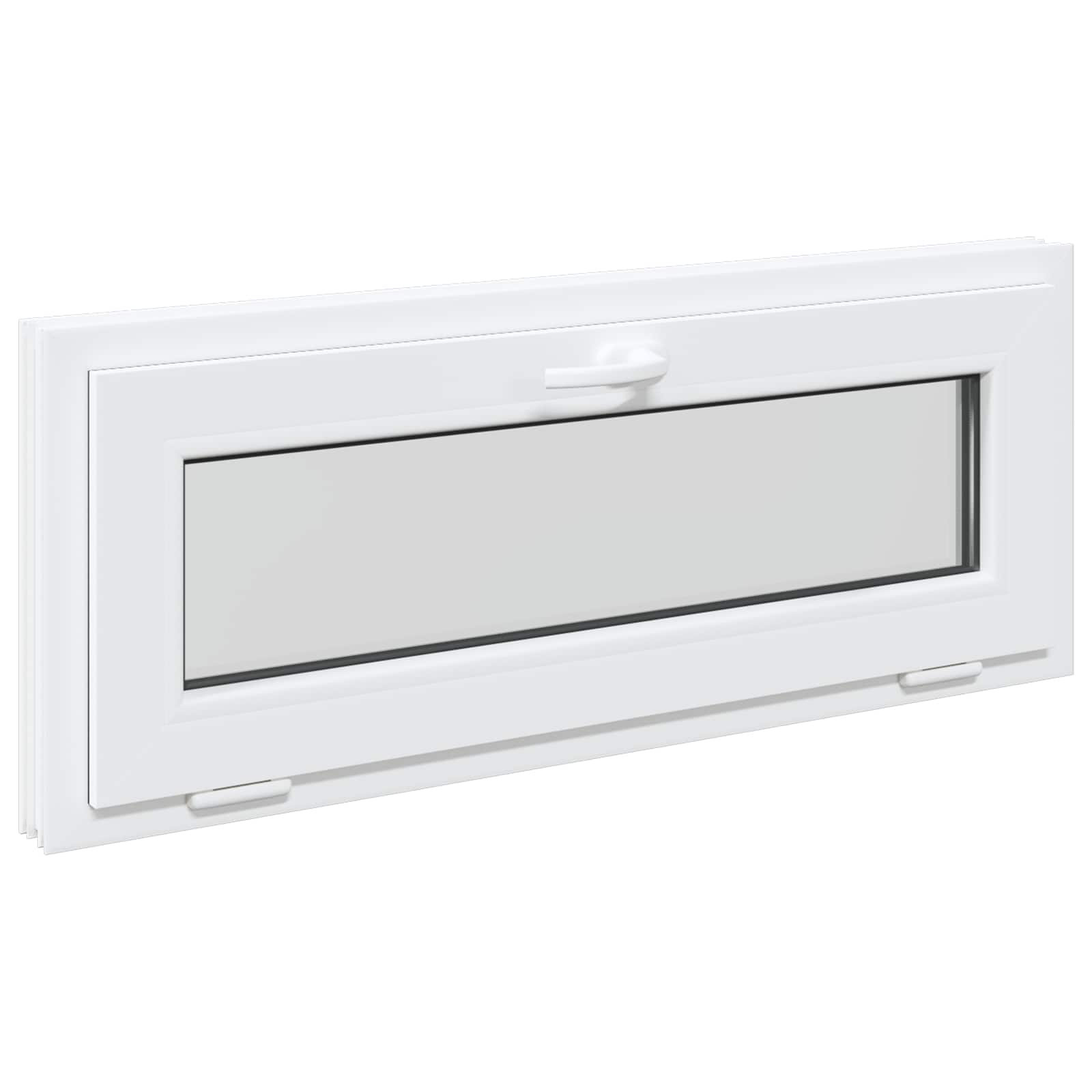 Finestra per Soffitta RISOR 100 x 40 cm PVC e Vetro Bianco | homemem39