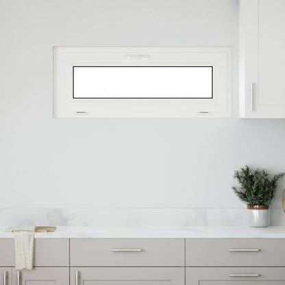 Finestra per Soffitta RISOR 110 x 40 cm PVC e Vetro Bianco | homemem39
