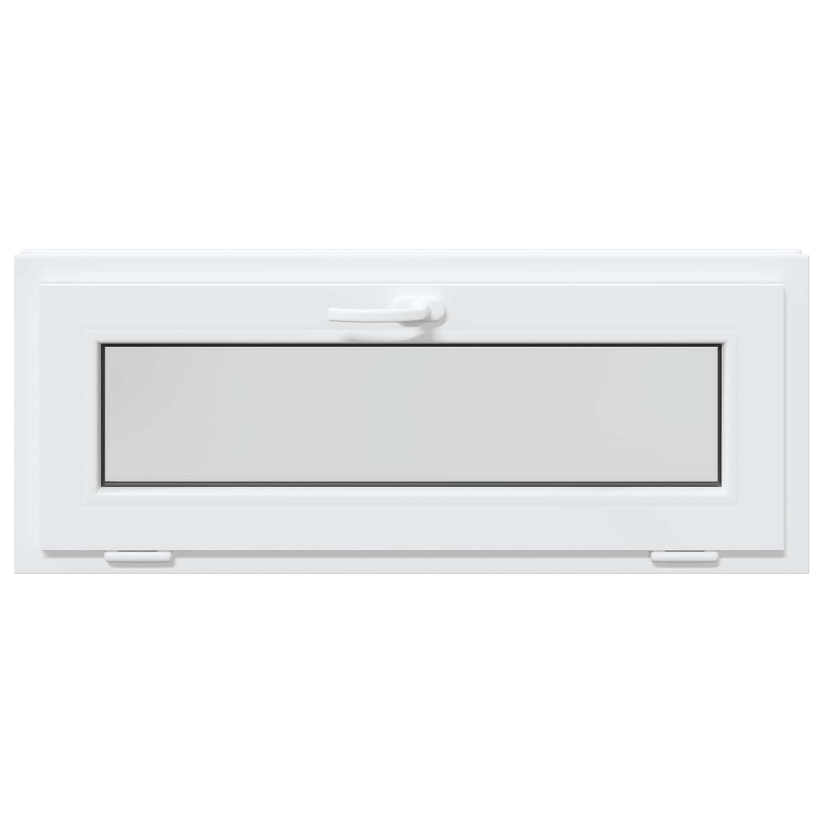 Finestra per Soffitta RISOR 110 x 40 cm PVC e Vetro Bianco | homemem39