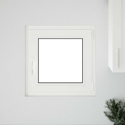 Finestra per Soffitta RISOR 50 x 50 cm PVC e Vetro Bianco | homemem39