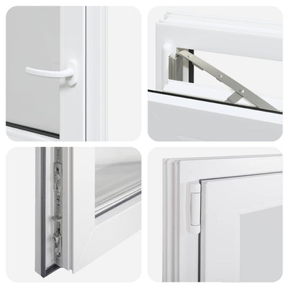 Finestra per Soffitta RISOR 50 x 50 cm PVC e Vetro Bianco | homemem39