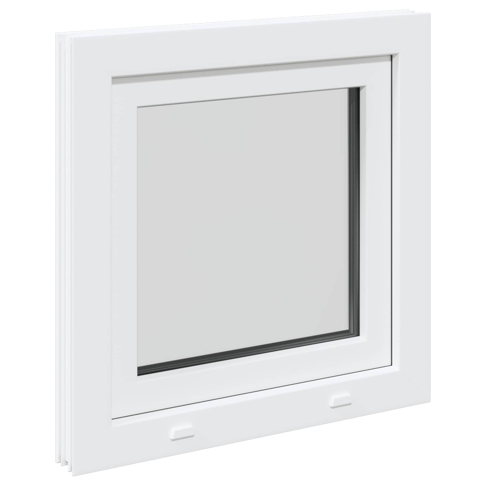 Finestra per Soffitta RISOR 50 x 50 cm PVC e Vetro Bianco | homemem39