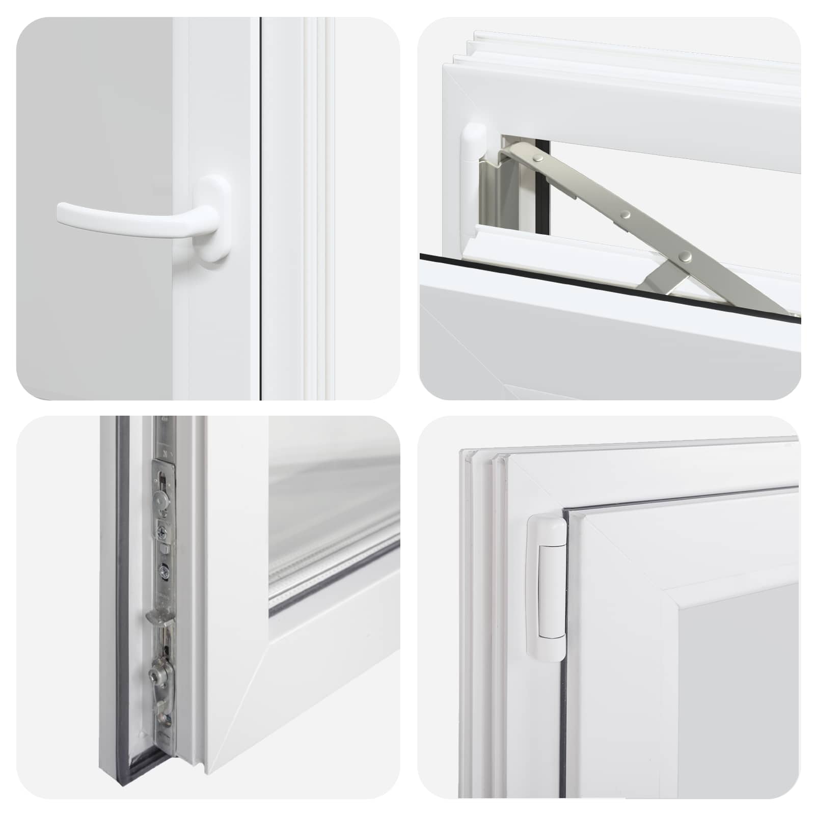 Finestra per Soffitta RISOR 50 x 75 cm PVC e Vetro Bianco | homemem39