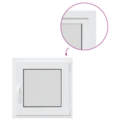 Finestra per Soffitta RISOR 60 x 60 cm PVC e Vetro Bianco | homemem39