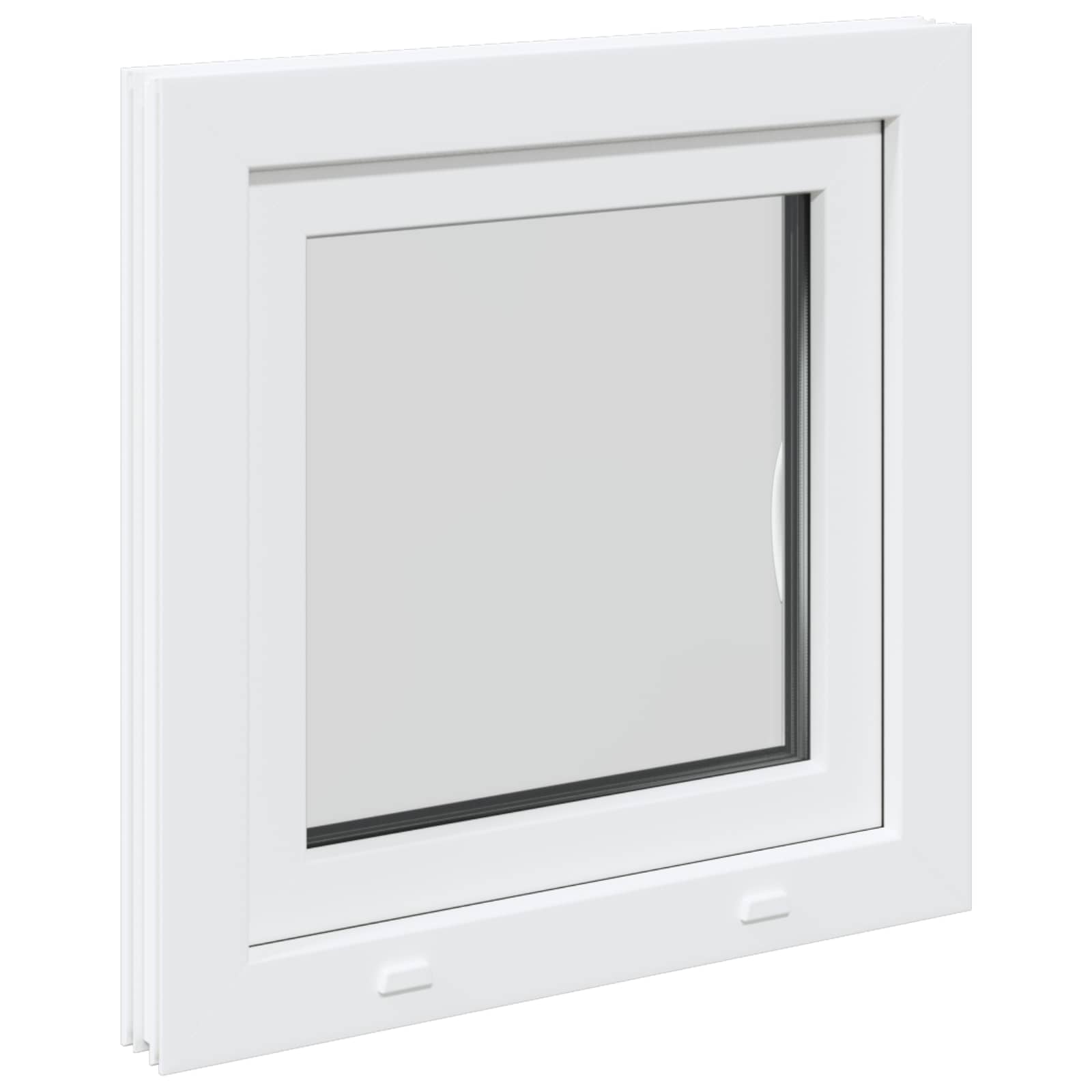 Finestra per Soffitta RISOR 60 x 60 cm PVC e Vetro Bianco | homemem39