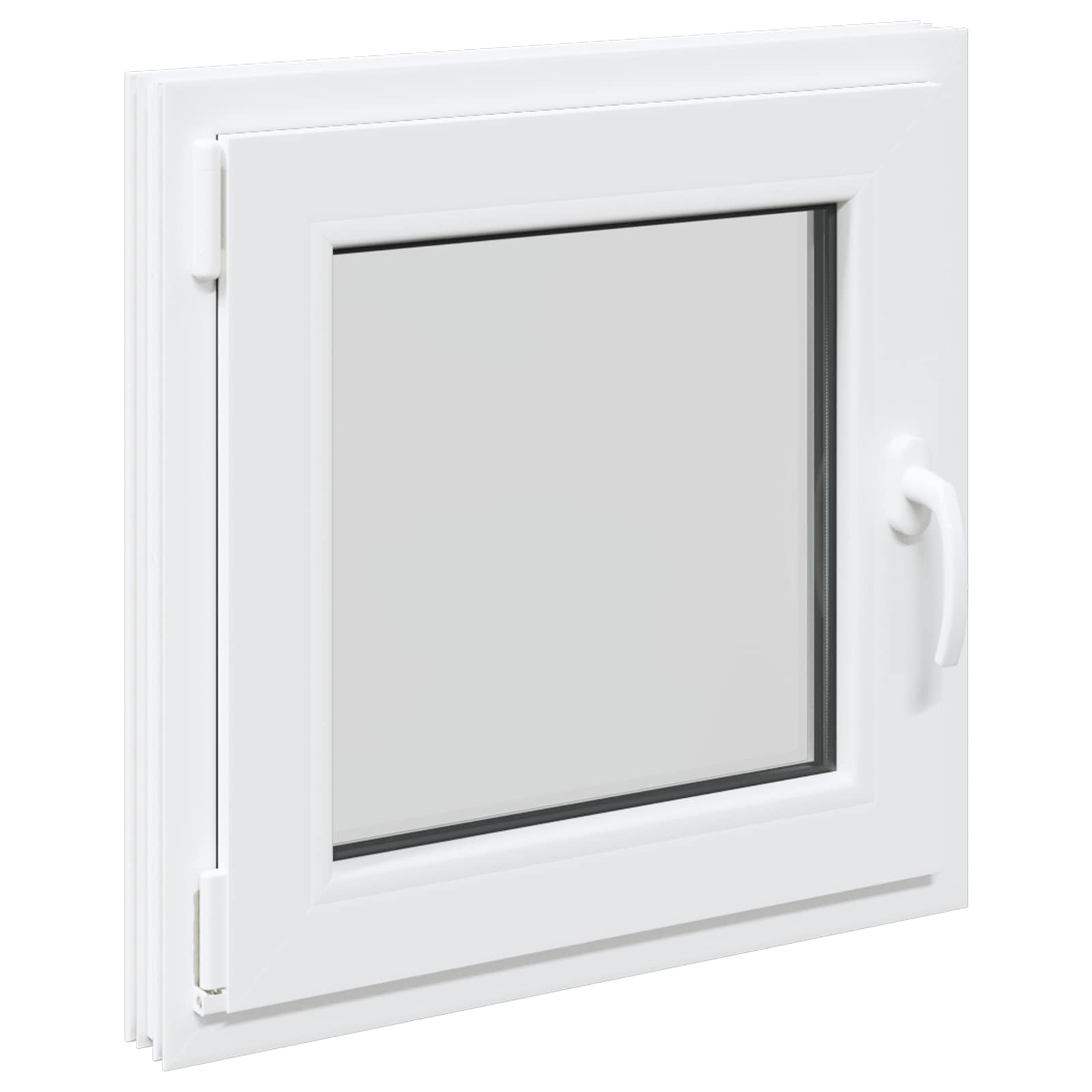 Finestra per Soffitta RISOR 60 x 60 cm PVC e Vetro Bianco | homemem39