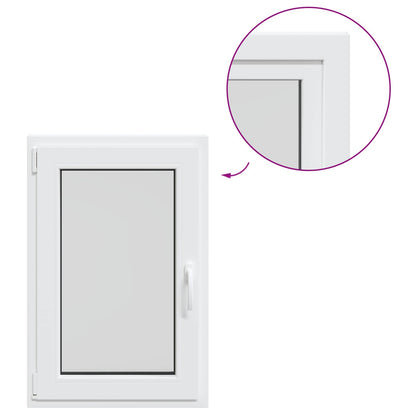 Finestra per Soffitta RISOR 60 x 90 cm PVC e Vetro Bianco | homemem39