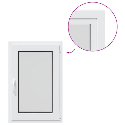 Finestra per Soffitta RISOR 60 x 100 cm PVC e Vetro Bianco | homemem39