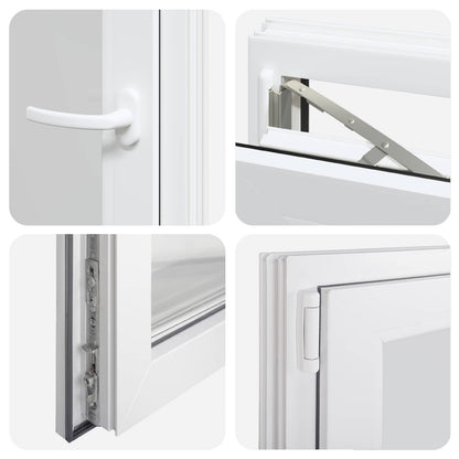 Finestra per Soffitta RISOR 60 x 100 cm PVC e Vetro Bianco | homemem39