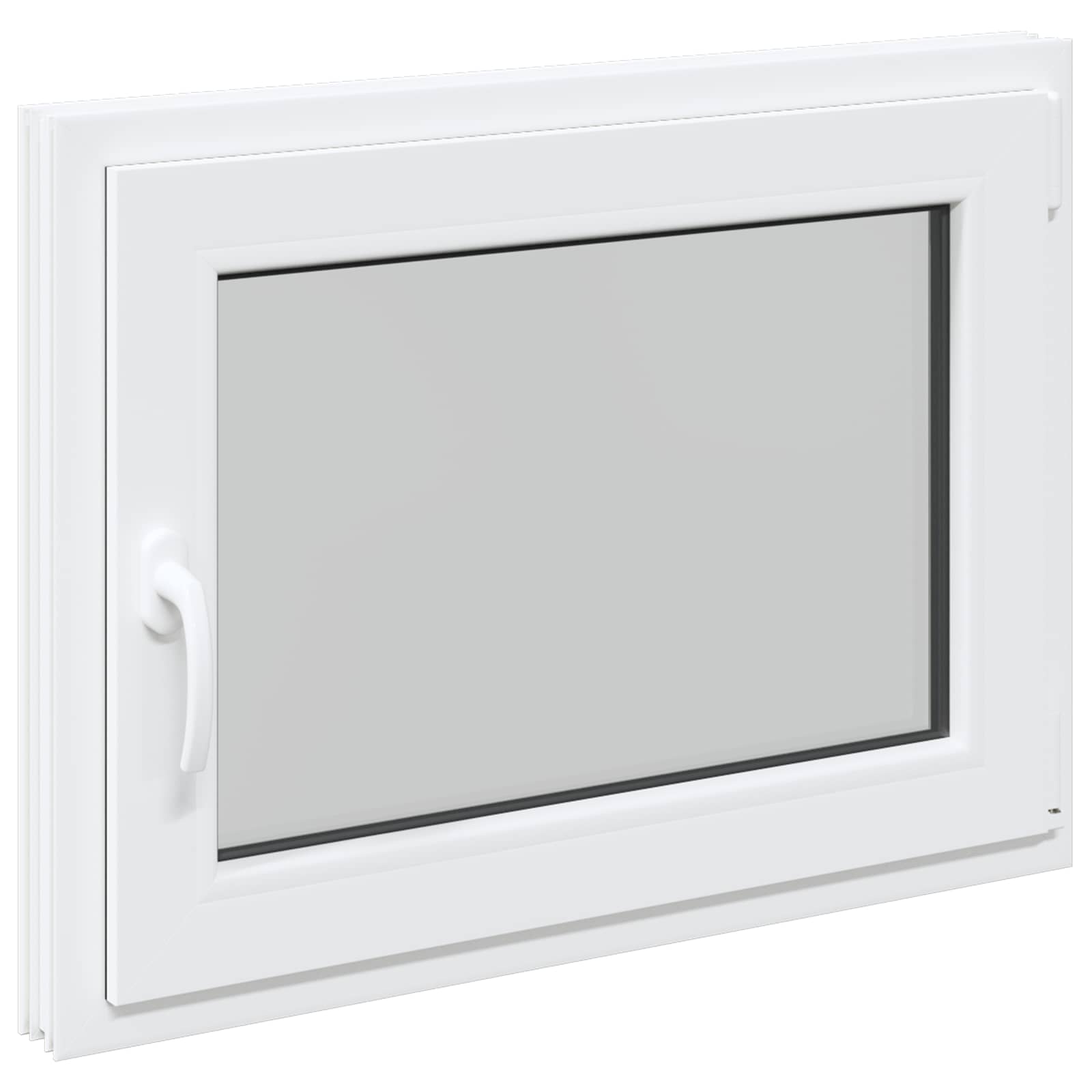 Finestra per Soffitta RISOR 80 x 70 cm PVC e Vetro Bianco | homemem39