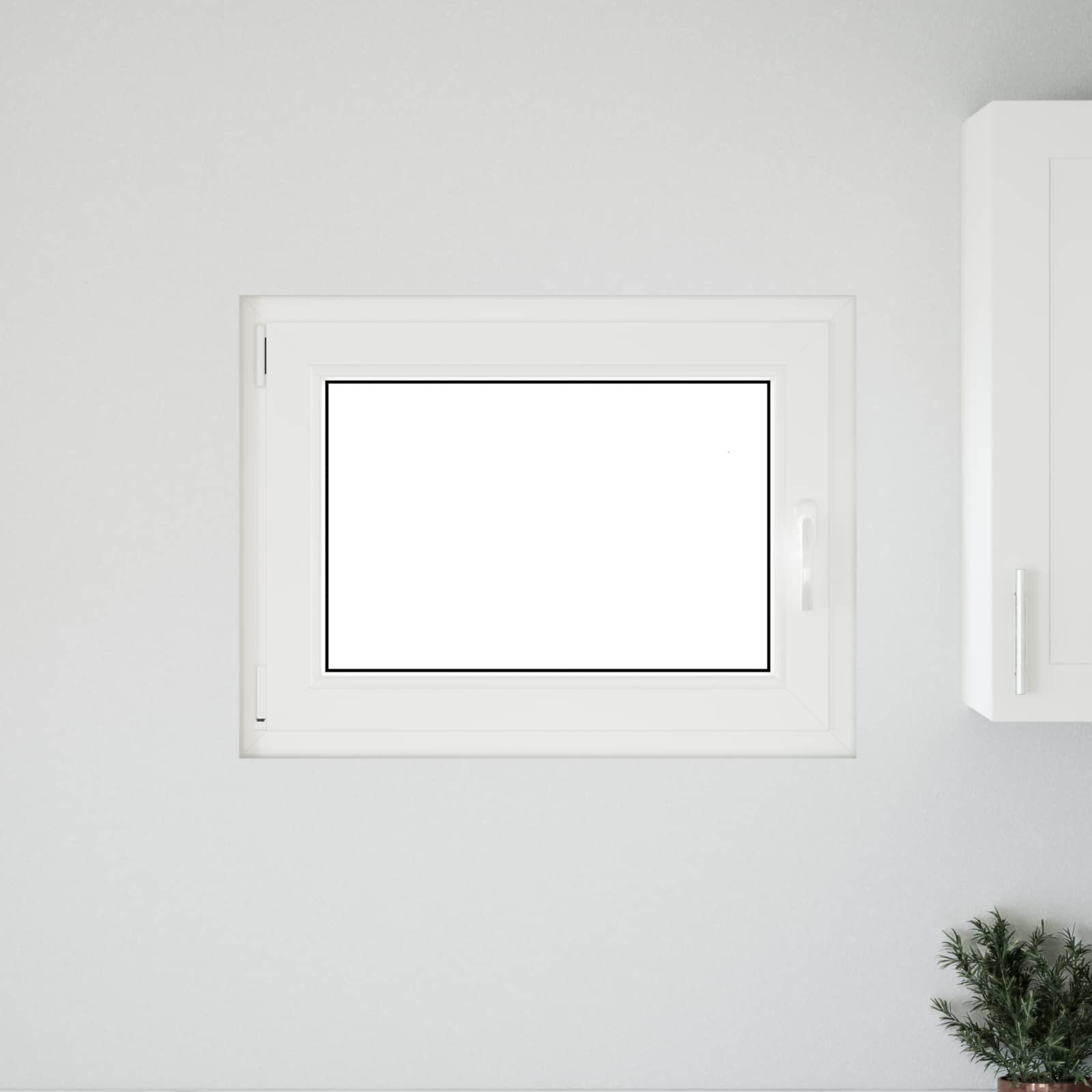 Finestra per Soffitta RISOR 80 x 70 cm PVC e Vetro Bianco | homemem39
