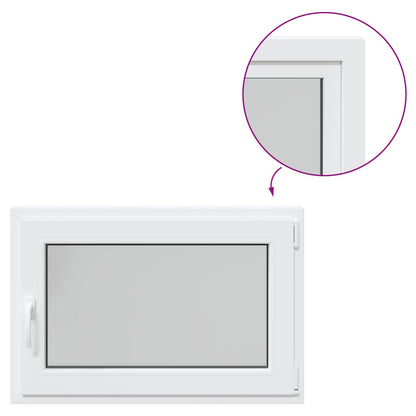 Finestra per Soffitta RISOR 90 x 60 cm PVC e Vetro Bianco | homemem39