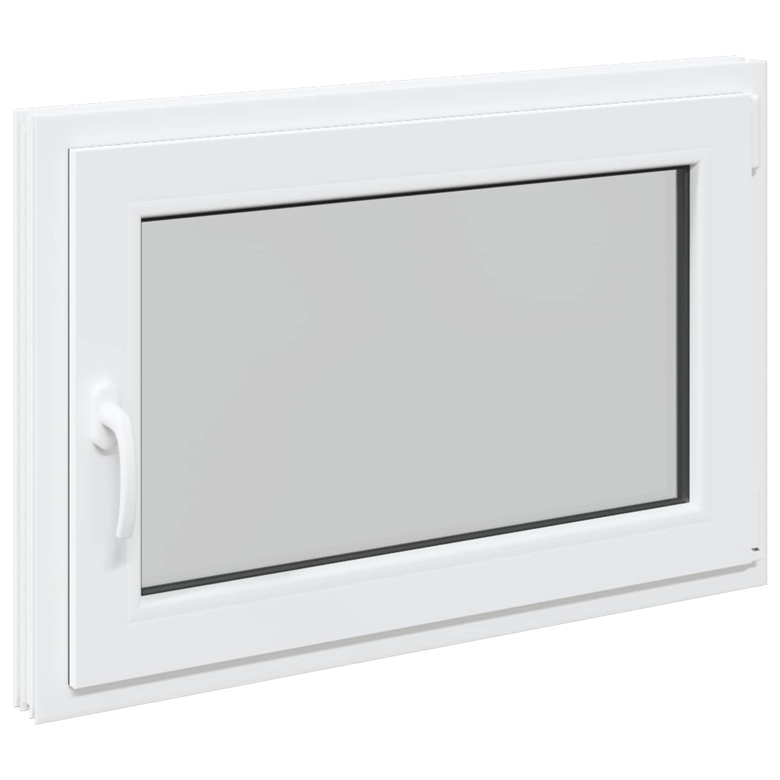 Finestra per Soffitta RISOR 90 x 60 cm PVC e Vetro Bianco | homemem39