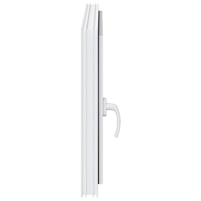 Finestra per Soffitta RISOR 90 x 60 cm PVC e Vetro Bianco | homemem39