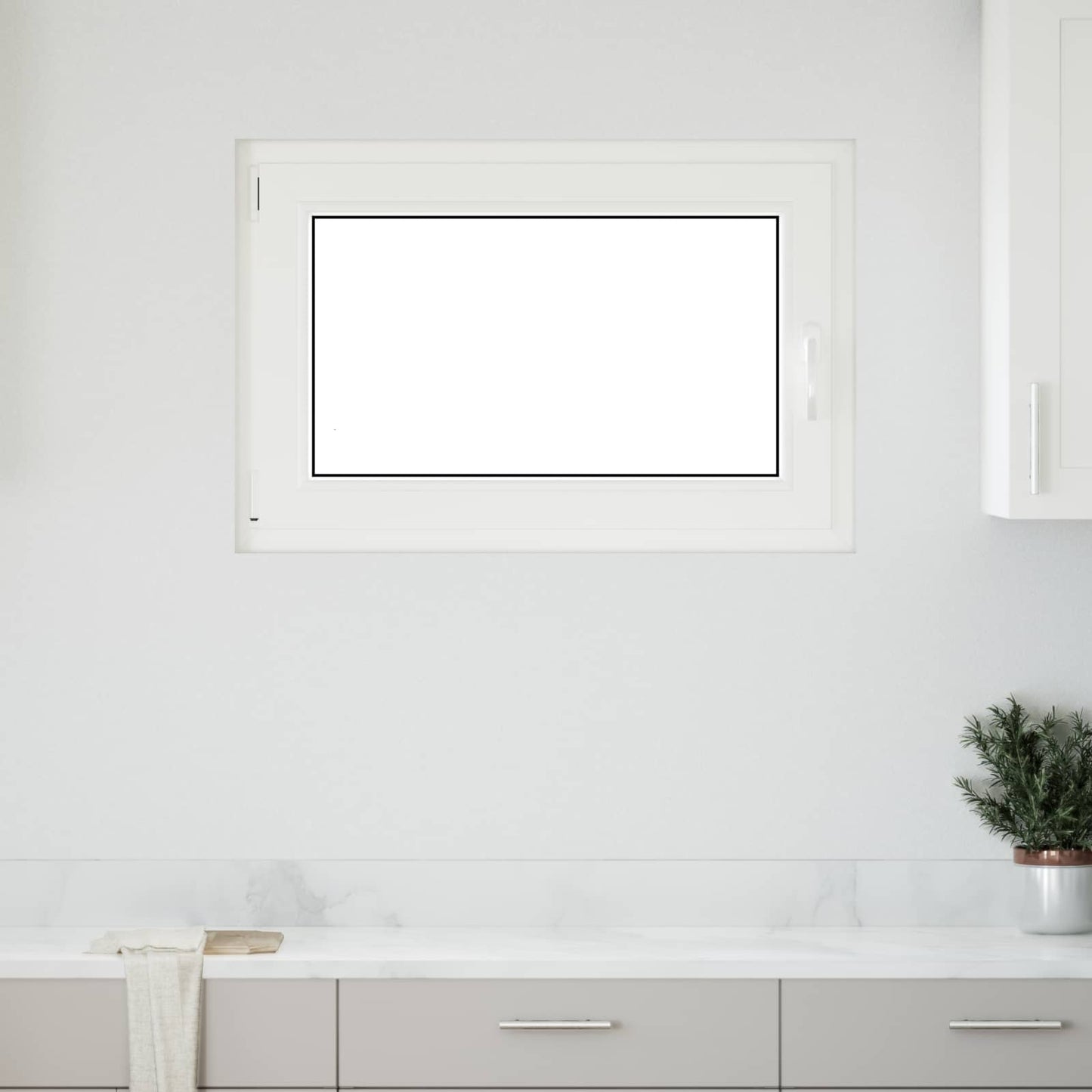Finestra per Soffitta RISOR 100 x 50 cm PVC e Vetro Bianco | homemem39