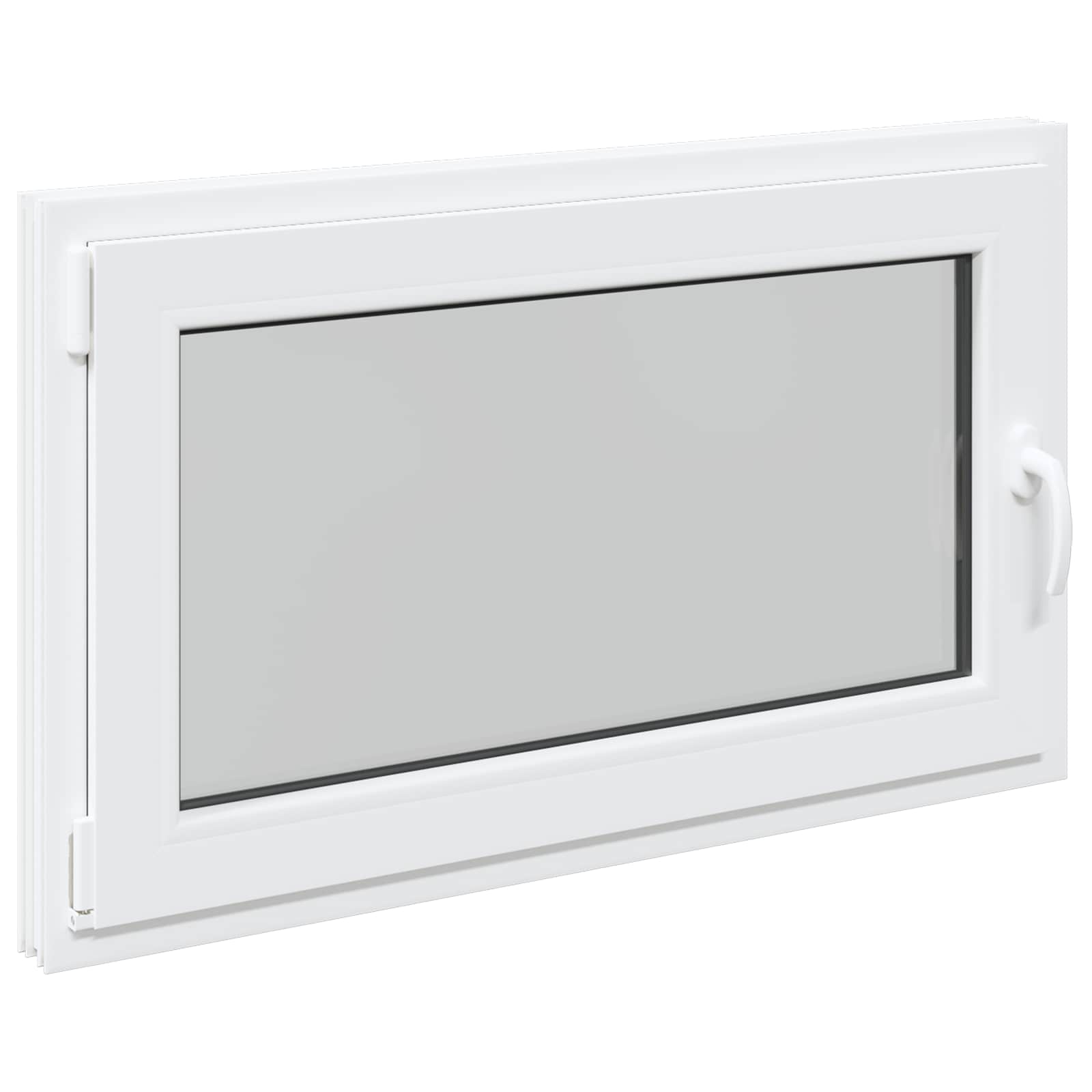 Finestra per Soffitta RISOR 100 x 60 cm PVC e Vetro Bianco | homemem39