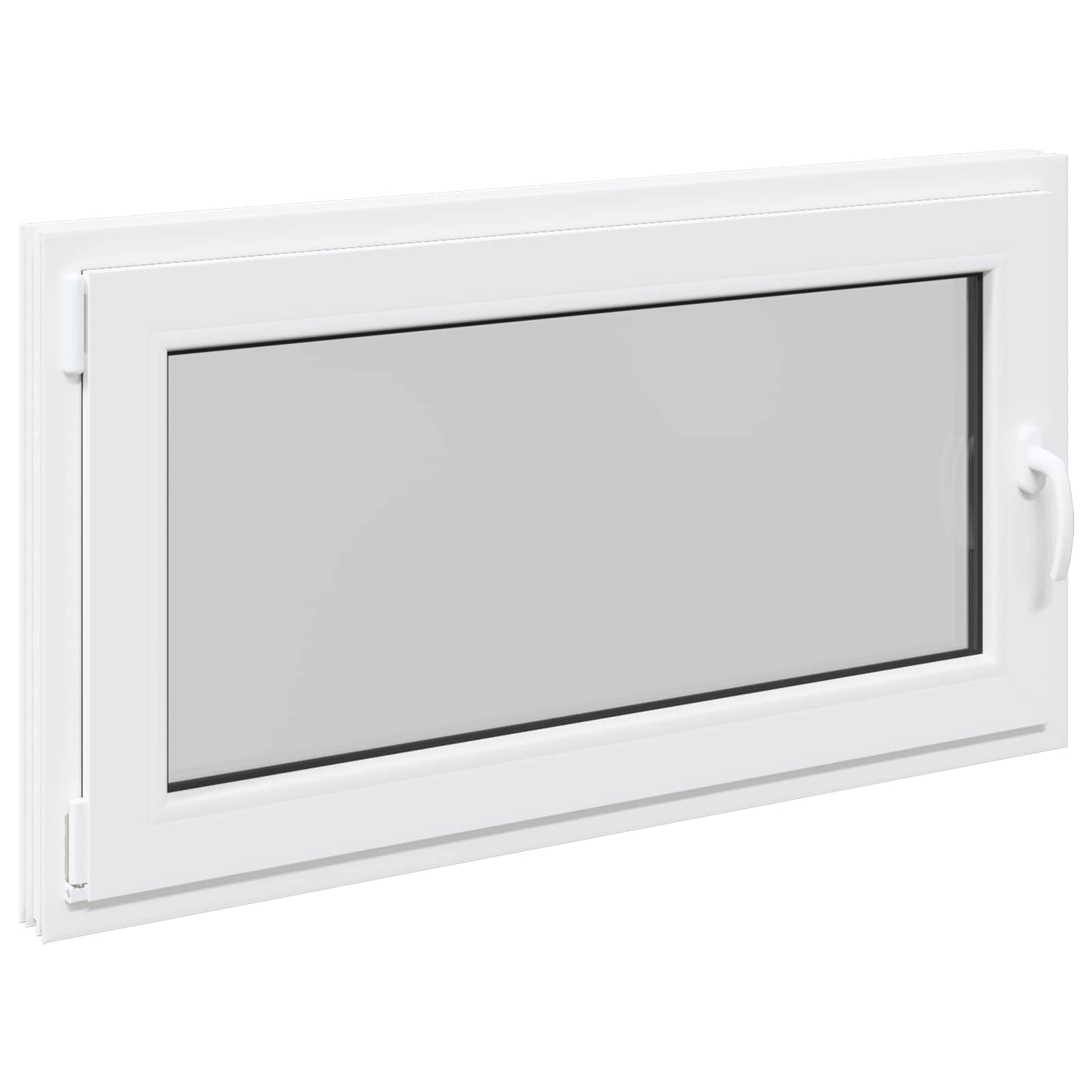 Finestra per Soffitta RISOR 110 x 60 cm PVC e Vetro Bianco | homemem39