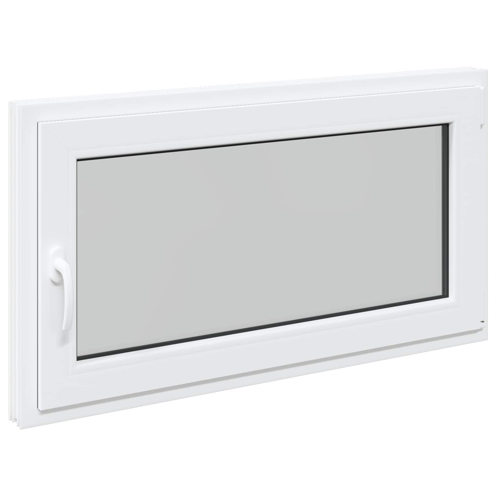 Finestra per Soffitta RISOR 110 x 70 cm PVC e Vetro Bianco | homemem39