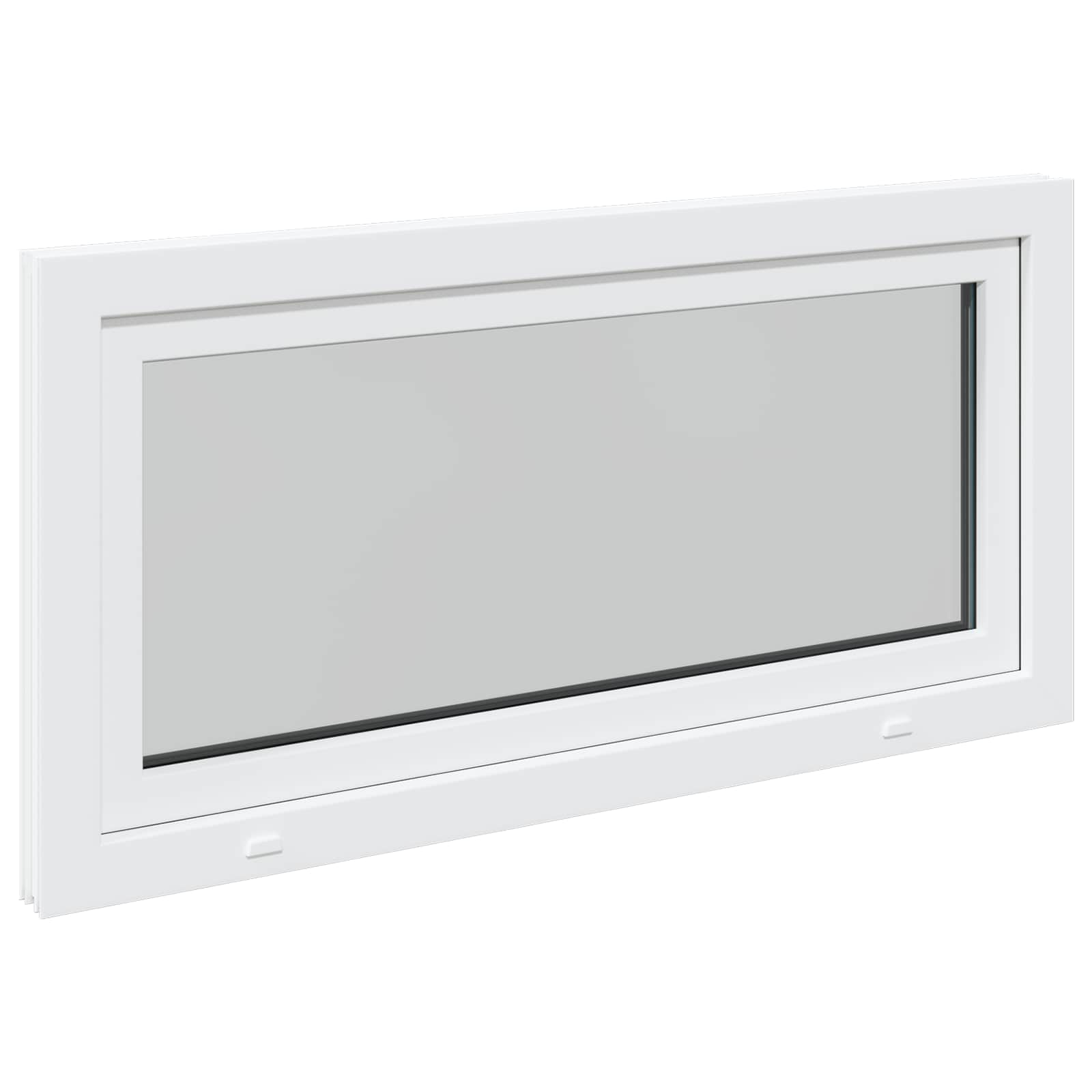 Finestra per Soffitta RISOR 120 x 60 cm PVC e Vetro Bianco | homemem39