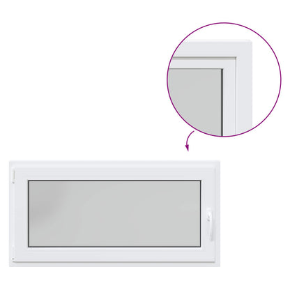 Finestra per Soffitta RISOR 120 x 60 cm PVC e Vetro Bianco | homemem39