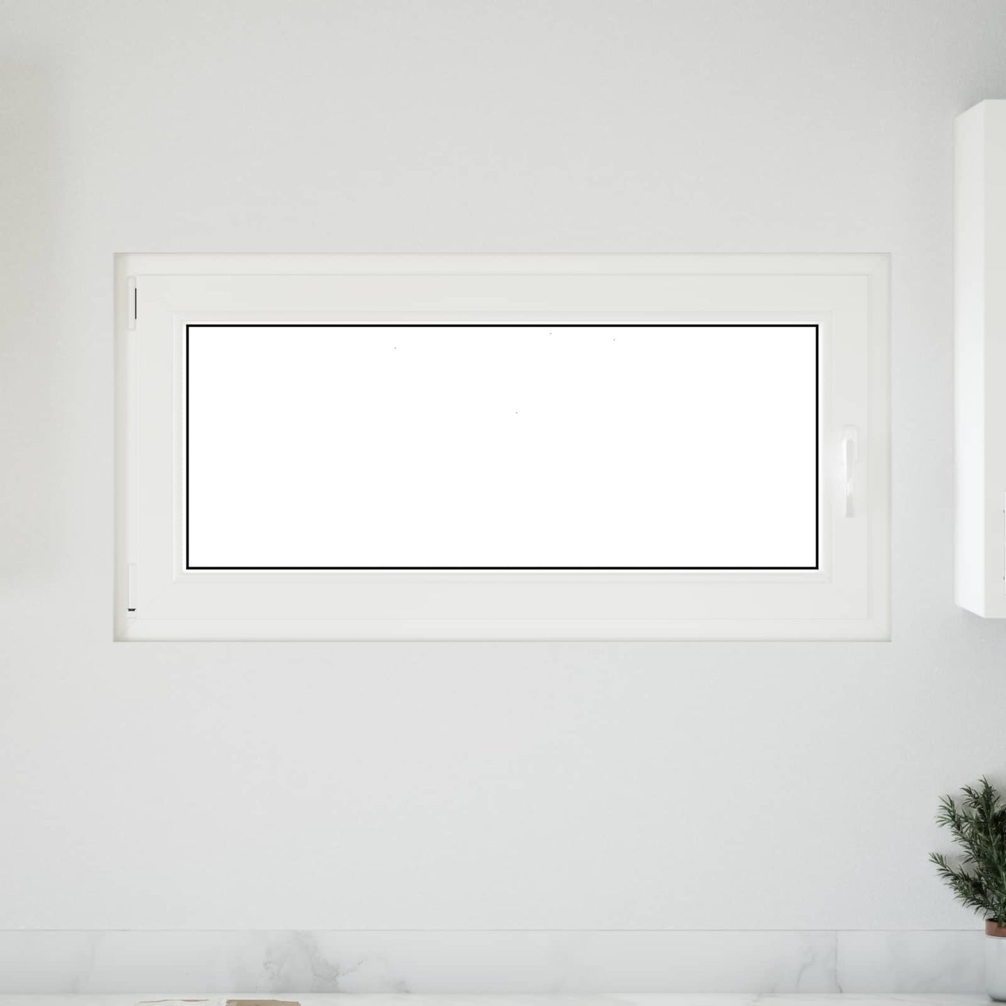 Finestra per Soffitta RISOR 120 x 60 cm PVC e Vetro Bianco | homemem39