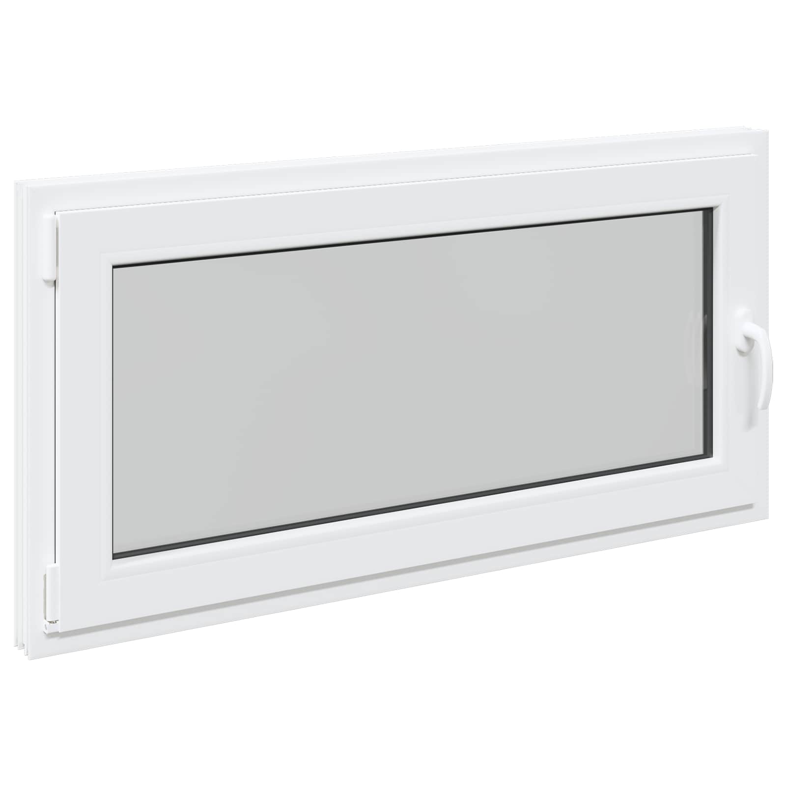 Finestra per Soffitta RISOR 120 x 60 cm PVC e Vetro Bianco | homemem39