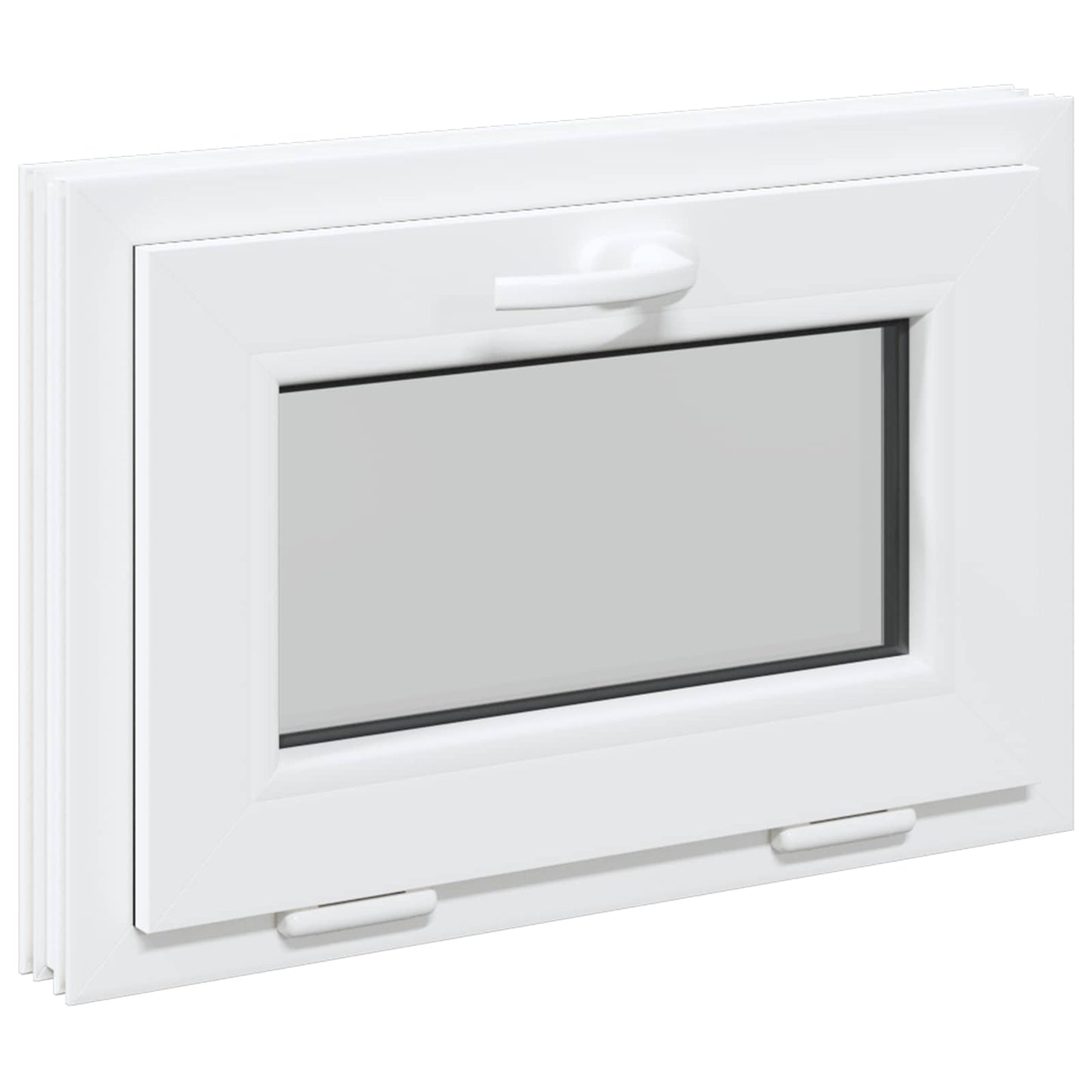 Finestra per Soffitta RISOR 60 x 40 cm PVC e Vetro Bianco | homemem39