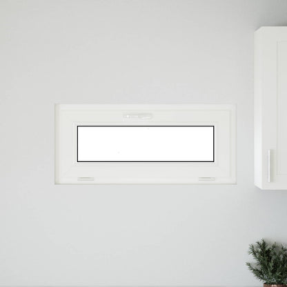 Finestra per Soffitta RISOR 90 x 40 cm PVC e Vetro Bianco | homemem39