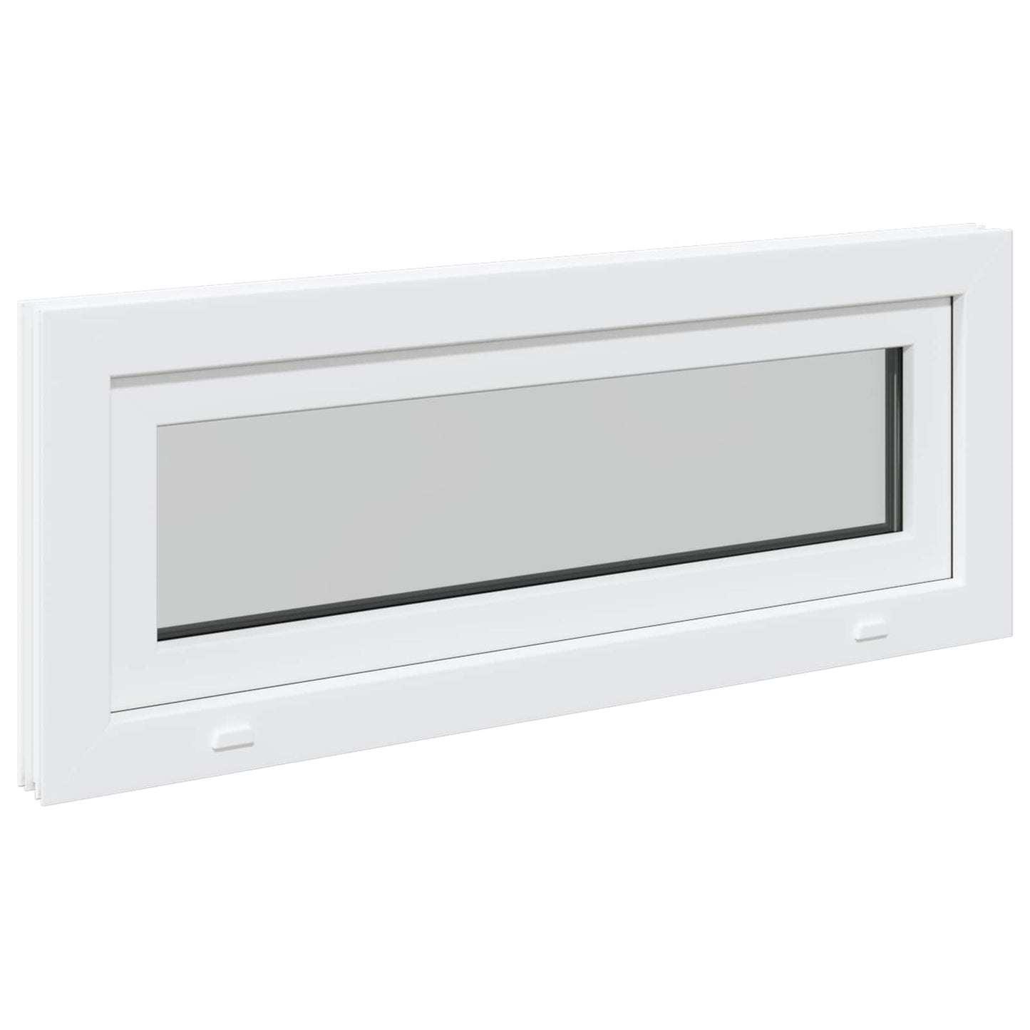 Finestra per Soffitta RISOR 110 x 40 cm PVC e Vetro Bianco | homemem39