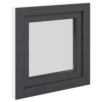 Finestra per Soffitta RISOR 50 x 50 cm PVC e Vetro Antracite | homemem39