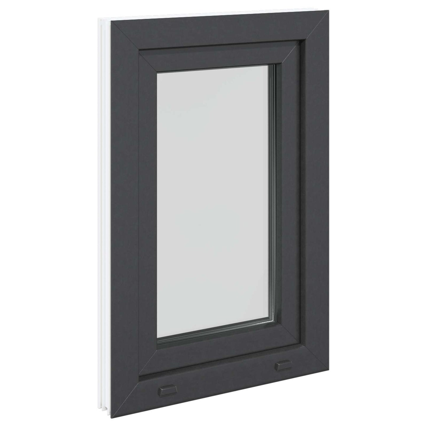 Finestra per Soffitta RISOR 50 x 75 cm PVC e Vetro Antracite | homemem39