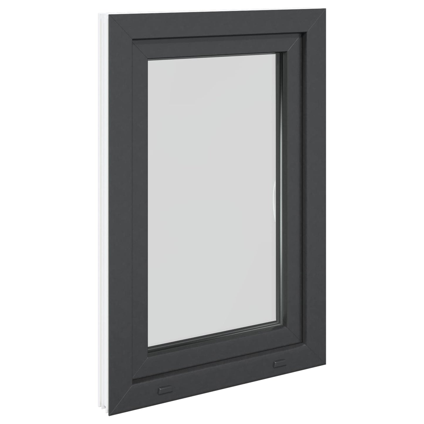 Finestra per Soffitta RISOR 60 x 80 cm PVC e Vetro Antracite | homemem39
