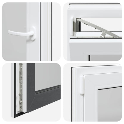 Finestra per Soffitta RISOR 60 x 90 cm PVC e Vetro Antracite | homemem39