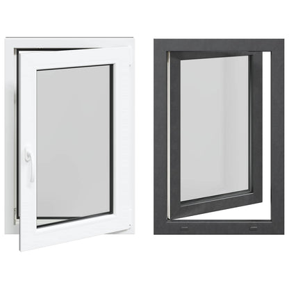 Finestra per Soffitta RISOR 60 x 90 cm PVC e Vetro Antracite | homemem39