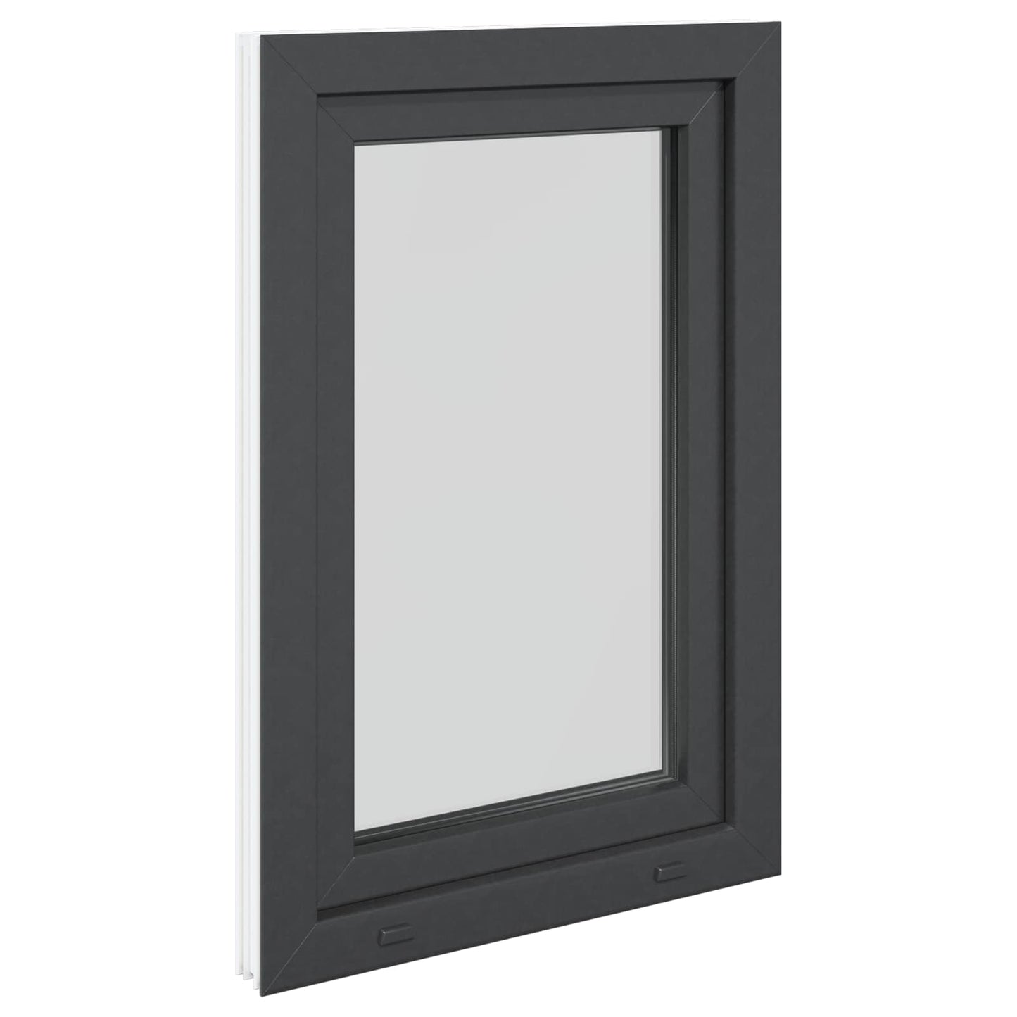Finestra per Soffitta RISOR 60 x 100 cm PVC e Vetro Antracite | homemem39