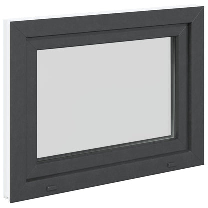 Finestra per Soffitta RISOR 80 x 70 cm PVC e Vetro Antracite | homemem39