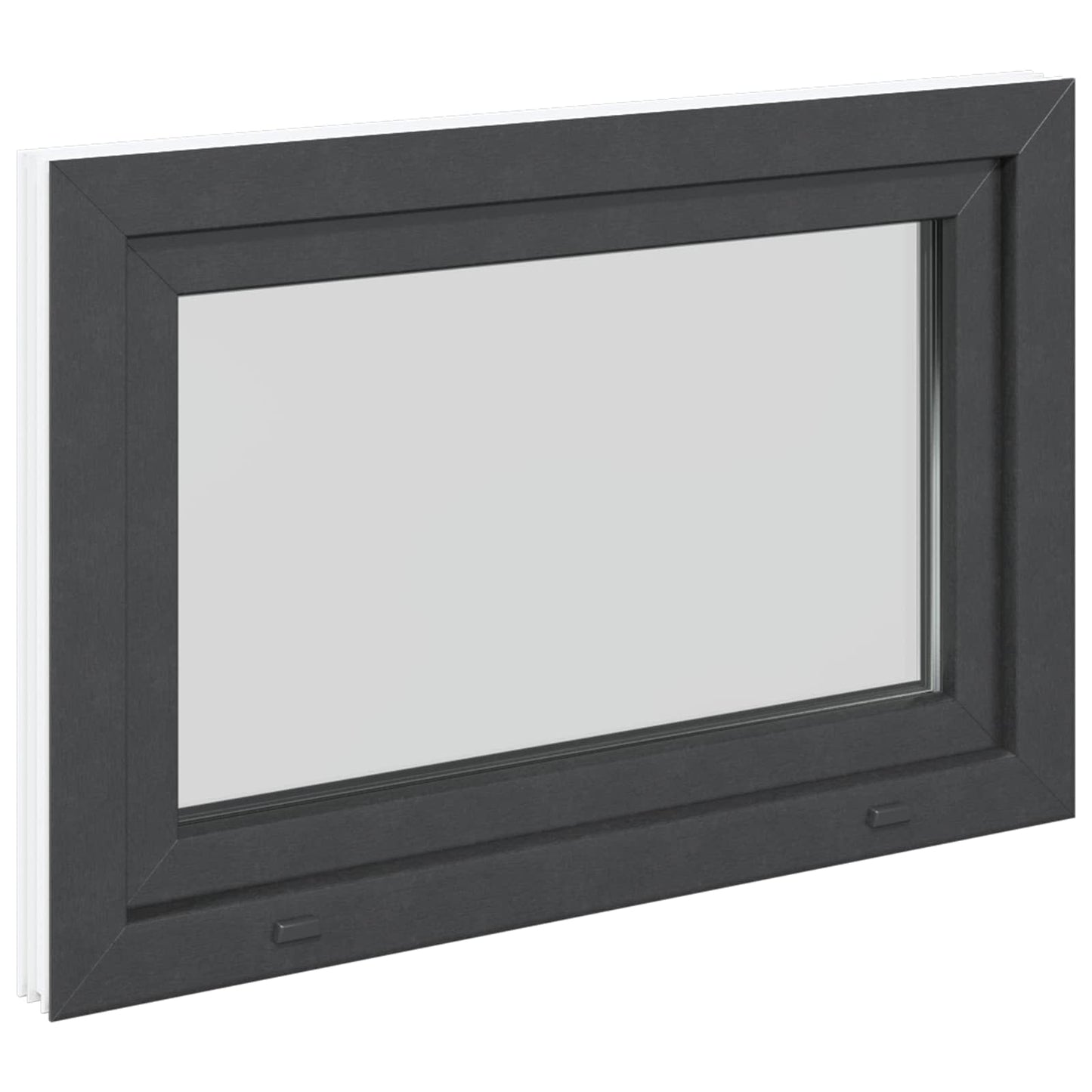 Finestra per Soffitta RISOR 90 x 70 cm PVC e Vetro Antracite | homemem39