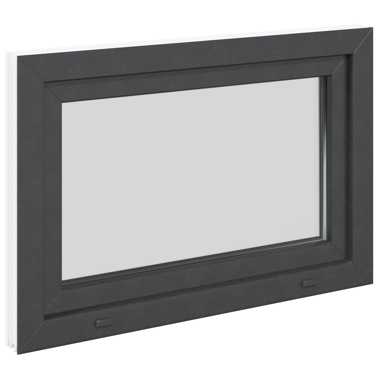 Finestra per Soffitta RISOR 90 x 70 cm PVC e Vetro Antracite | homemem39
