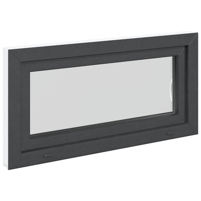 Finestra per Soffitta RISOR 100 x 50 cm PVC e Vetro Antracite | homemem39