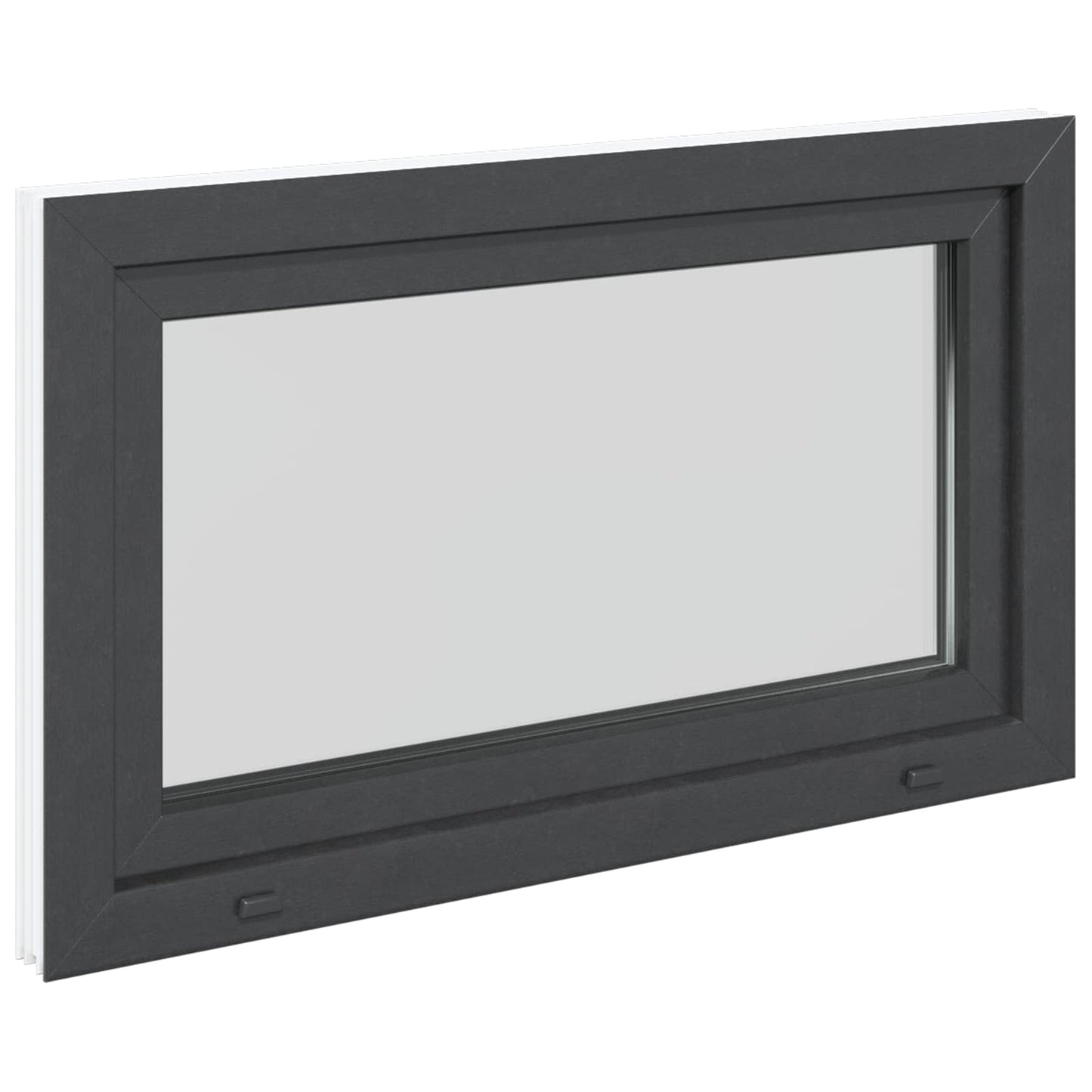 Finestra per Soffitta RISOR 100 x 60 cm PVC e Vetro Antracite | homemem39
