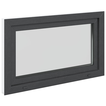 Finestra per Soffitta RISOR 100 x 60 cm PVC e Vetro Antracite | homemem39