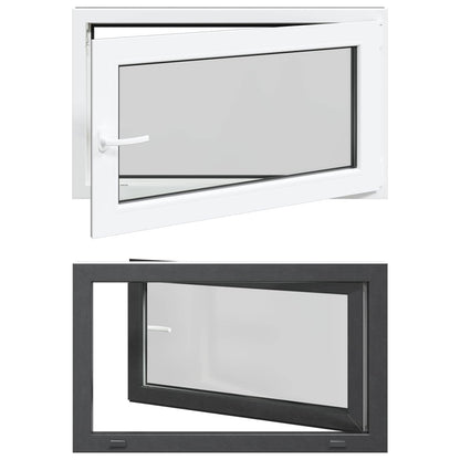 Finestra per Soffitta RISOR 100 x 70 cm PVC e Vetro Antracite | homemem39