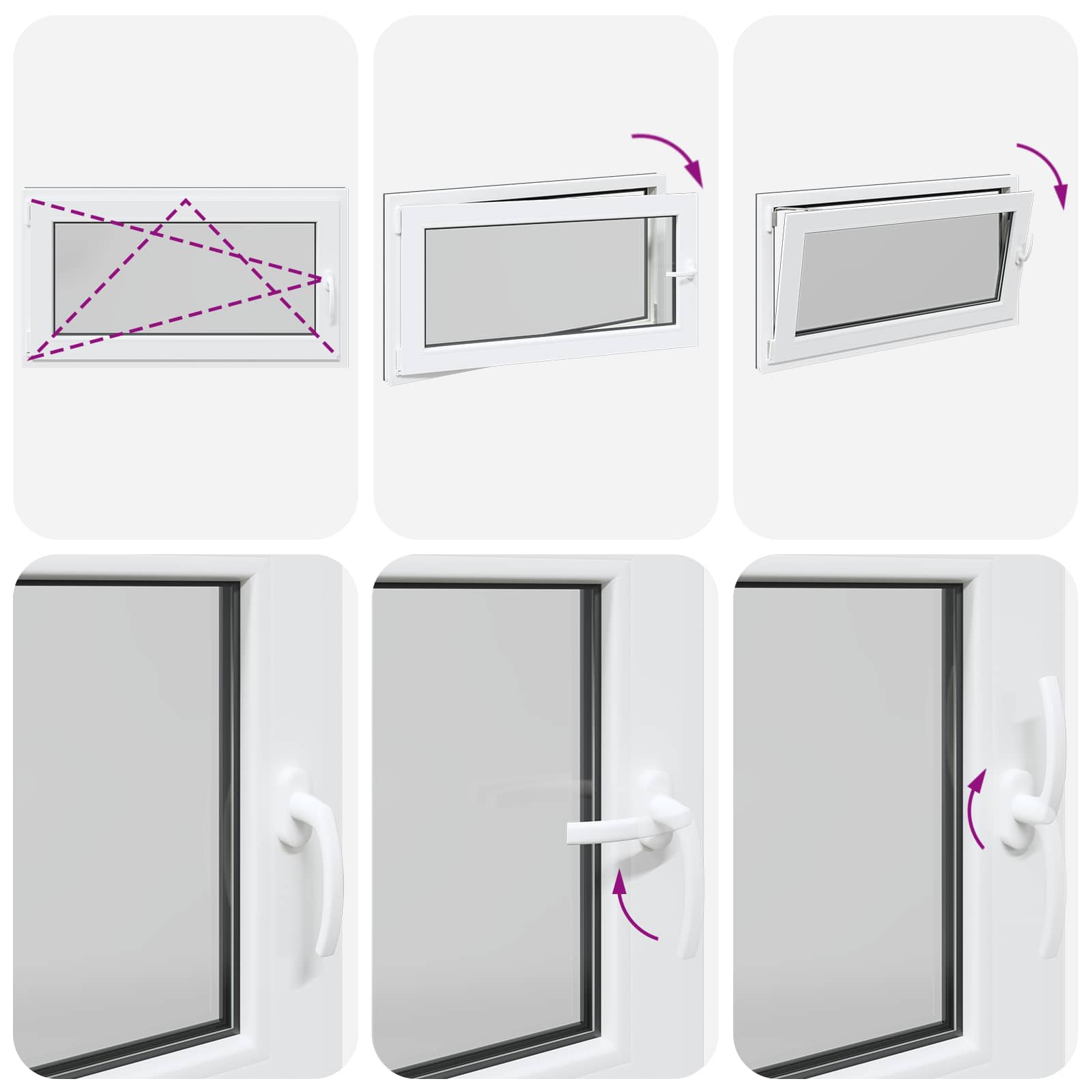 Finestra per Soffitta RISOR 110 x 50 cm PVC e Vetro Antracite | homemem39